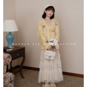 梦幻丽莎 新品 娜娜 猫单 孕期穿搭孕妇装 秋季 外套连衣裙套装