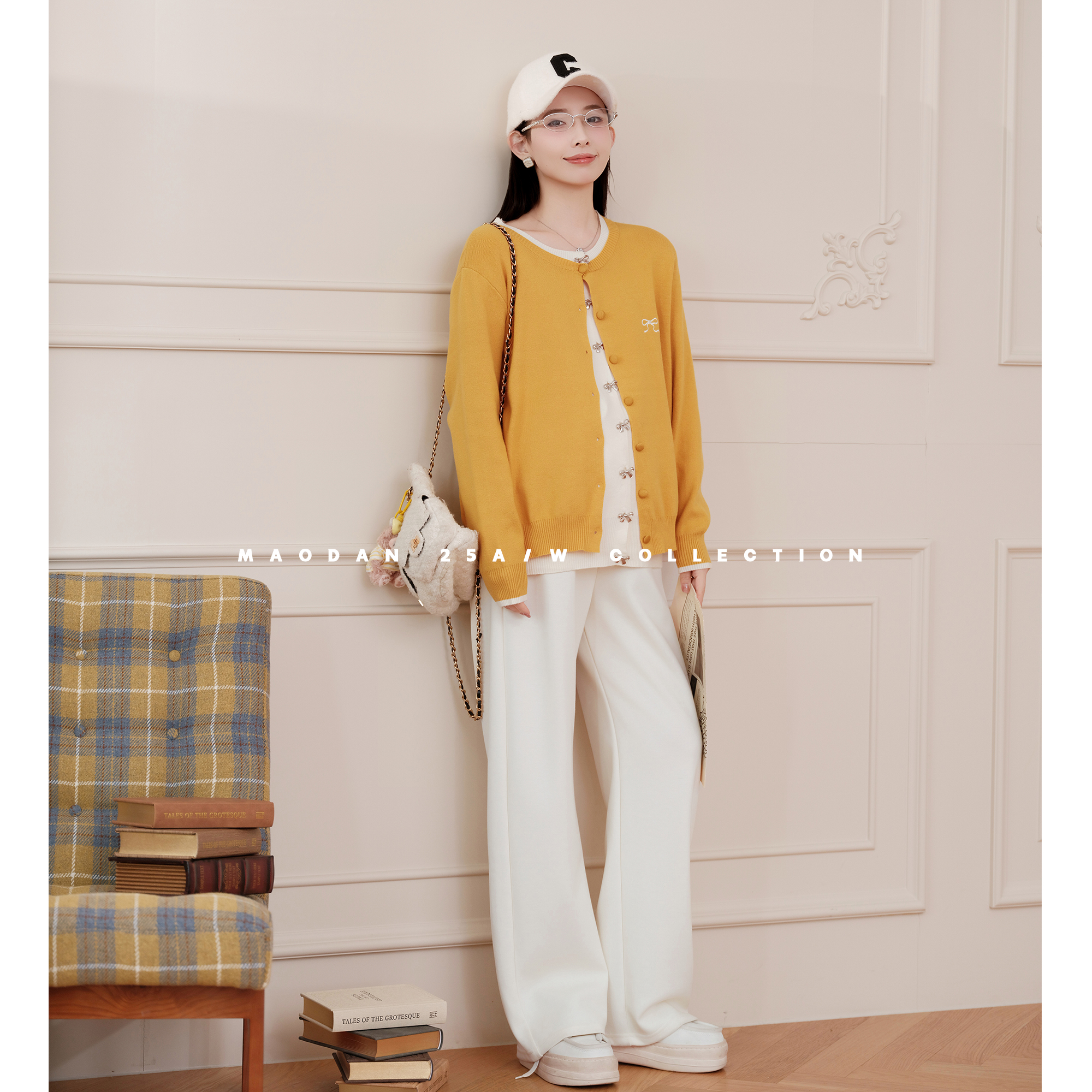 猫单【黄油姜饼】【羊毛】娜娜的孕期穿搭孕妇装秋假两件裤子套装