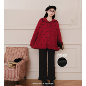 孕期穿搭孕妇装 绵心可可 猫单 时尚 娜娜 新品 套装 冬季 加绒长裤