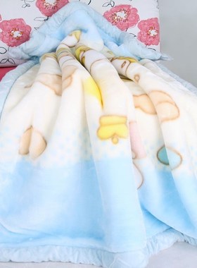 Baby Double thick winter blanket newborn baby child rasche