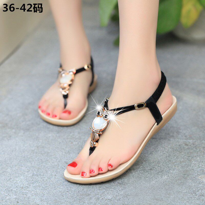 2018 Women Sandals Open Toe Flats Summer Shoes平跟女凉鞋女鞋