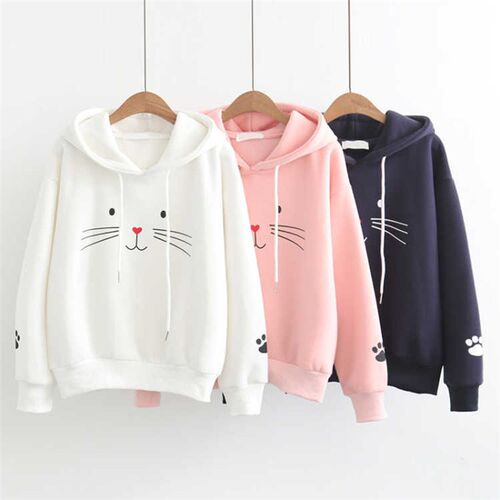 Winter clothes women prints long sleeves hoodies sweater