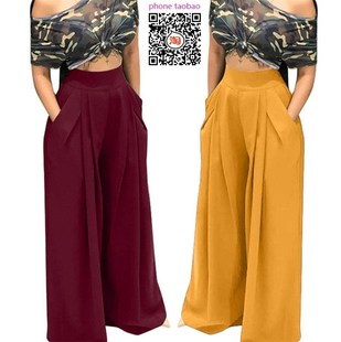 legged Женские pants trousers брюки ladies Wide