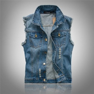 waistcoat jacket bigger vest Men sizes denim