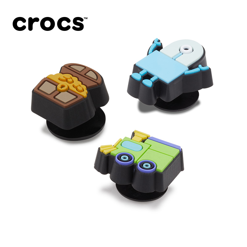Crocs卡骆驰智必星配件洞洞鞋花   机器人