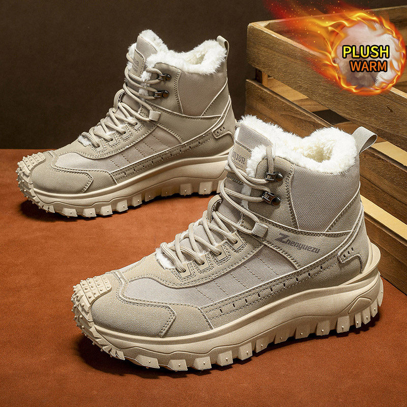 大码雪地靴加绒保暖加厚高帮棉鞋