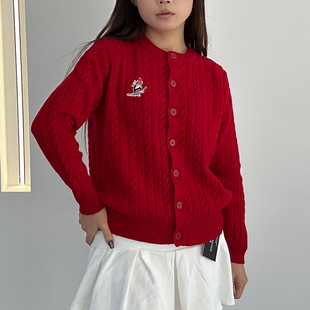 保暖针织外搭驼色毛衣圆领简约 女秋冬加厚修身 2025新品 羊绒小开衫