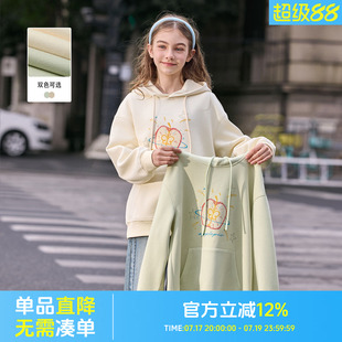 女士卫衣2026新款洋气连帽春款加厚上衣小个子女装超好看休闲上衣