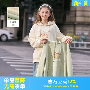 女士卫衣2026新款洋气连帽春款加厚上衣小个子女装超好看休闲上衣