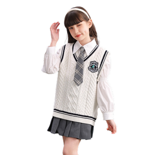 女童衬衫2026新款洋气春秋款儿童纯棉白色衬衣大童春款超好看上衣