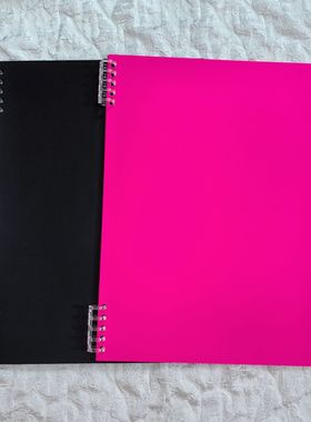 A4荧光桃红饭撒本黑色加厚卡纸应援板 饭撒本材料