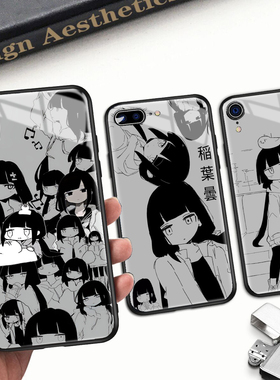 vocaloid小辫子稻叶昙手机壳适用苹果15pro华为mate60荣耀100realmeNeo7Turbo一加12OPPO红米NOTE14小米VIVOX