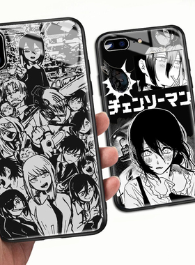 电锯人炸弹恶魔蕾塞手机壳苹果15/16二次元vivos18适用iQOOz9真我oppok10小米14红米note13荣耀90钢化玻璃壳