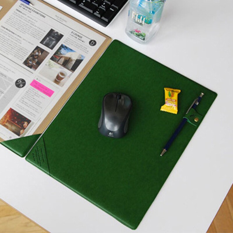 韩版商务写字垫小号防滑皮质办公桌垫子创意简约纯色多功能鼠标垫
