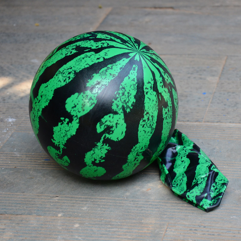 儿童仿真西瓜球充气小皮球幼儿园拍拍充气球西瓜球球类玩具