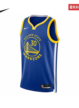 Nike耐克NBA男子球衣金州勇士队库里透气速干篮球运动背心DN2005