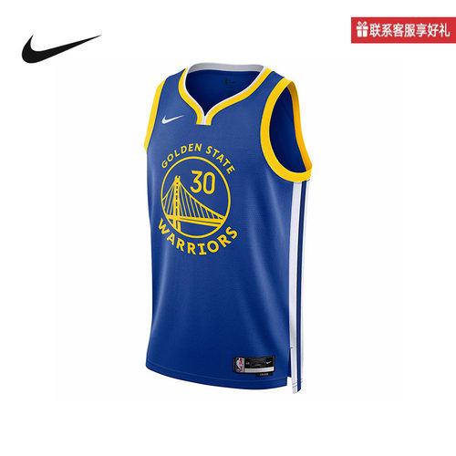 Nike耐克NBA男子球衣金州勇士队库里透气速干篮球运动背心DN2005