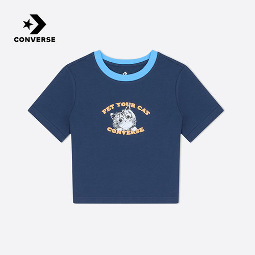 匡威Converse官方运动2025秋女短袖T恤 WCJ653-BFK