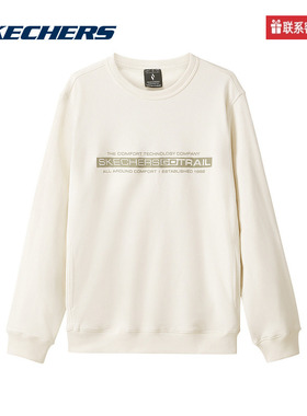 斯凯奇运动2025冬男针织套头卫衣 L424M002-00V7