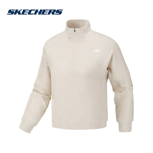 SKECHERS斯凯奇运动2026春女卫衣 P126W037-0601