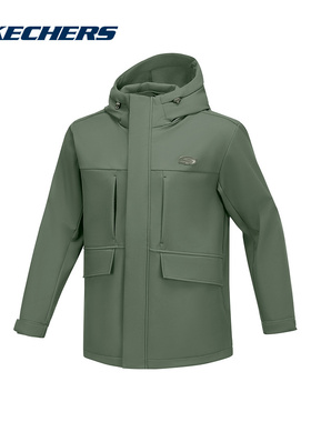 斯凯奇运动2025春男梭织外套 P424M122-031F