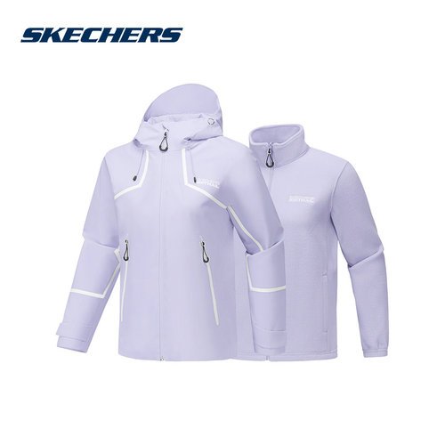 斯凯奇运动2025冬女梭织外套 P425W189-00FW