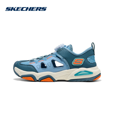 Skechers斯凯奇26新款夏季男童旋转钮休闲舒适包头凉鞋405320L