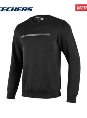 斯凯奇运动2025秋男针织套头卫衣 P324M024-0018