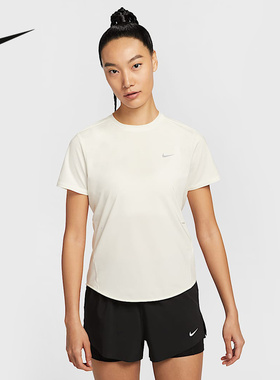 Nike耐克官方运动2025夏女短袖针织衫 HM9699-133