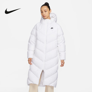 羽绒服连帽保暖防风外套FD8213 nike耐克2023冬季 新款 女子长款 100