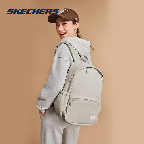 SKECHERS斯凯奇运动2025秋中性背包 P325U014-03WH