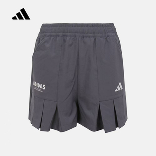 adidas阿迪达斯2026夏女大童JG GFX WV SHORT运动休闲短裤 KG7827