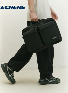 Skechers斯凯奇男女休闲背包电脑包大容量双肩包手拎包 P226U022