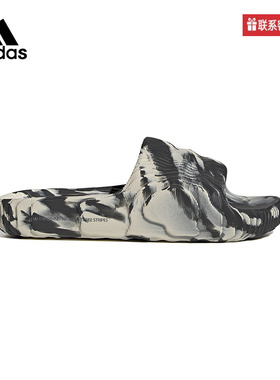 Adidas阿迪达斯三叶草男鞋女鞋3D打印运动拖鞋沙滩鞋GX6947