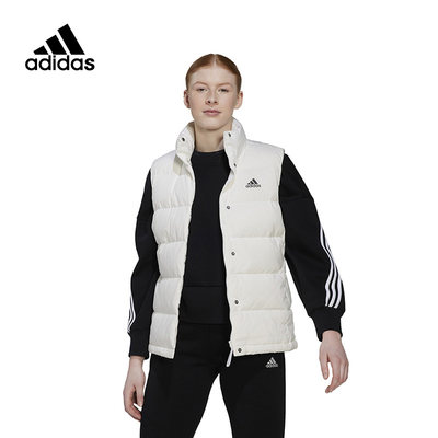 adidas阿迪达斯羽绒马甲女子2023冬季新款户外保暖休闲外套HG6278