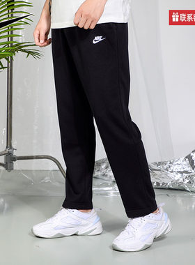 nike耐克裤子男新款灰色卫裤宽松运动裤休闲束脚裤长裤CK6366-