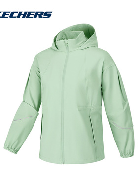 斯凯奇运动2025夏女梭织外套 P125W053-0312