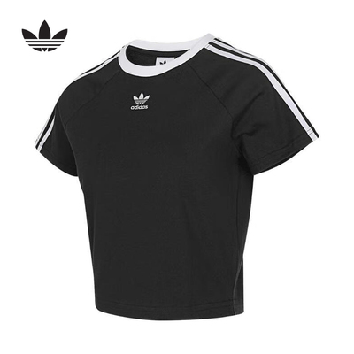 adidas阿迪达斯官方运动2025夏女短袖T恤 JC8703