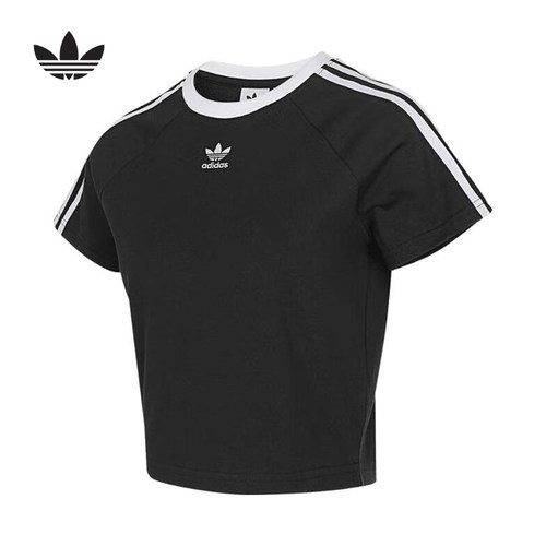 adidas阿迪达斯官方运动2025夏女短袖T恤 JC8703