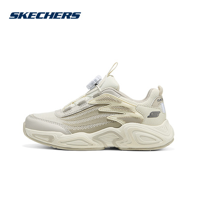 Skechers斯凯奇2026夏女童旋钮运动休闲鞋复古厚底老爹鞋 303972L
