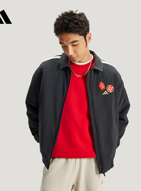 adidas阿迪达斯官方运动2026春男梭织夹克 KE4057