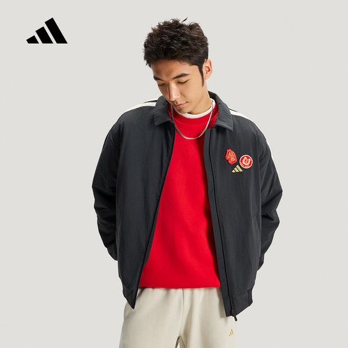 adidas阿迪达斯官方运动2026春男梭织夹克 KE4057