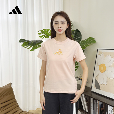 adidas阿迪达斯半袖2026夏女经典运动休闲圆领上衣短袖T恤 KS2873