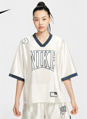 Nike耐克官方运动2025夏女短袖针织衫 HJ0281-133