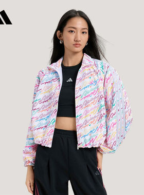 adidas阿迪达斯官方运动2026春女梭织夹克 KS0031