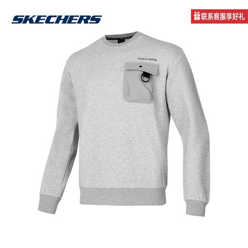 斯凯奇运动2025春男卫衣 P125M019-04QK