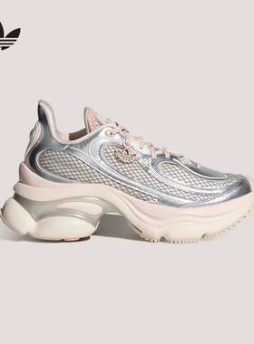 adidas阿迪达斯三叶草「浮蝶鞋」夏女OZVENUZ厚底老爹鞋 KK4674