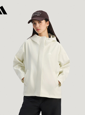 adidas阿迪达斯官方运动2026春女梭织夹克 KS2783