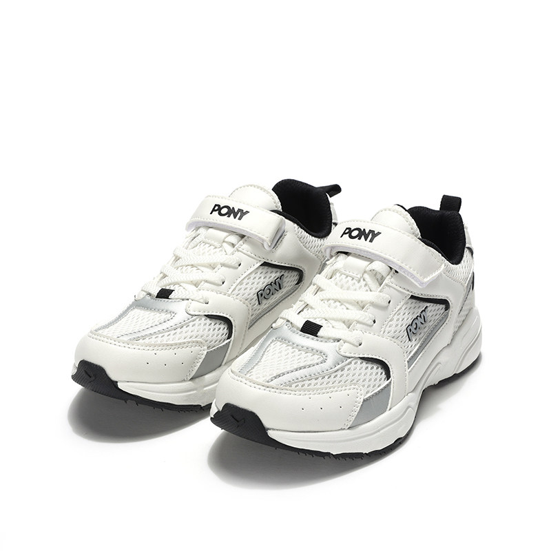PONY波尼慢跑鞋男女童2025春新款轻便透气运动跑步鞋242K1MJ03RW