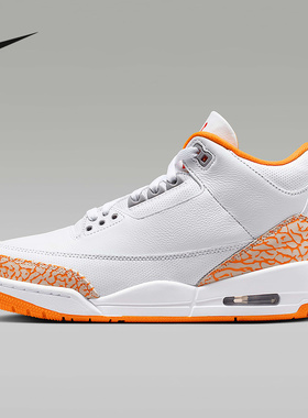 NIKE耐克男女鞋Air Jordan 3 AJ3 中帮运动复古篮球鞋CK9246-101